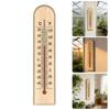 Wooden Temperature Gauge for Home and Office Large Display Accurate Measurement -40℃ to 50℃ Safe Kerosene Wall Mount Easy to Read