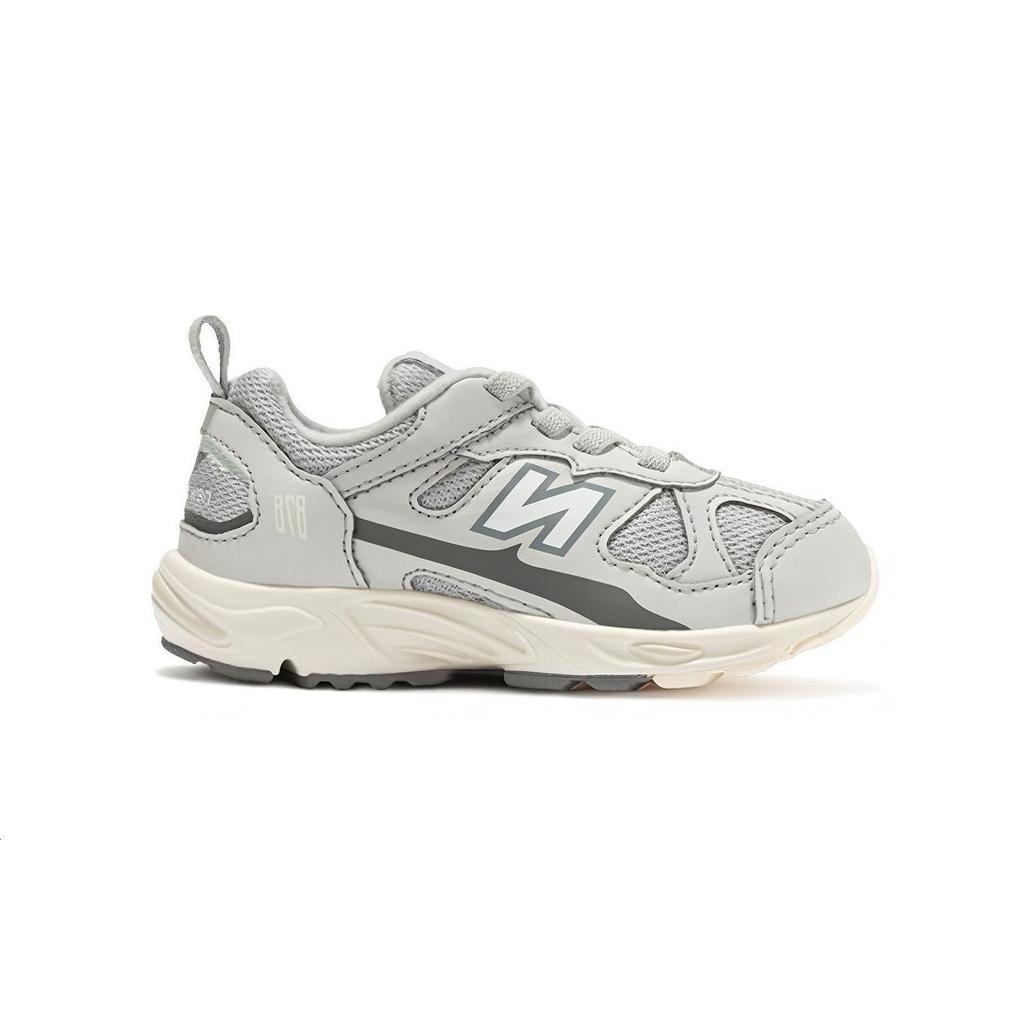 New Balance NB 878 Dämpfend Abriebfest Atmungsaktiv Niedrig geschnitten Kleinkinderschuhe Staubiges Grau Säugling und Kleinkind IV878KNS