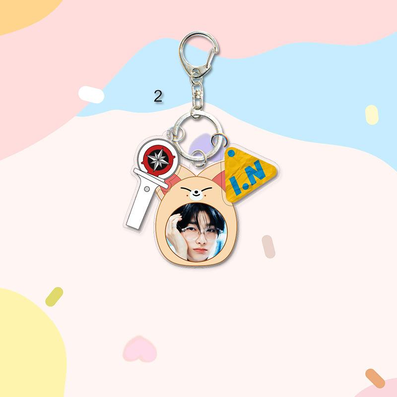 1pc Stray Kids Keychain Cute Cartoon Figure, Bang Chan Lee Know Changbin Hyunjin Han Felix Seungmin I.N Animal Onesie Pajamas Keyring, STAY Fans Gift