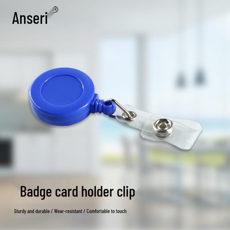 Ansarui Retractable Badge Holder Clip, 10-Pack