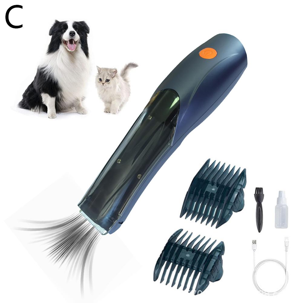 Pet Hair Trimmer That Can Suck Hair Electric Suction Haircut For Cats And Dogs Professional Limited Comb Noise-free 1h Long Q1M1