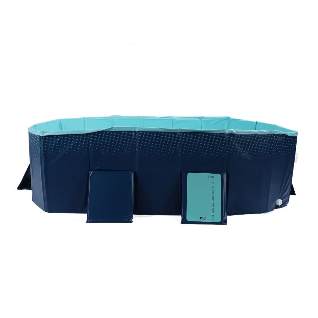 Foldable Pool Non Inflatable Thickened Wear Resistant Portable Swimming Pool for Outdoor Backyard