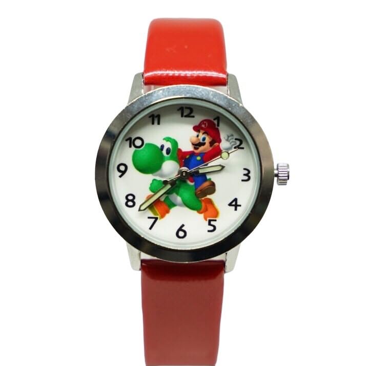 

Mario Watch Yoshi Watch Red Band Men s Women s