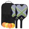 Set Racket Peak in Legno di Pioppo 2 Pezzi Gioco da Spiaggia all'Aperto Regalo per Divertimento Familiare Attività Sportiva