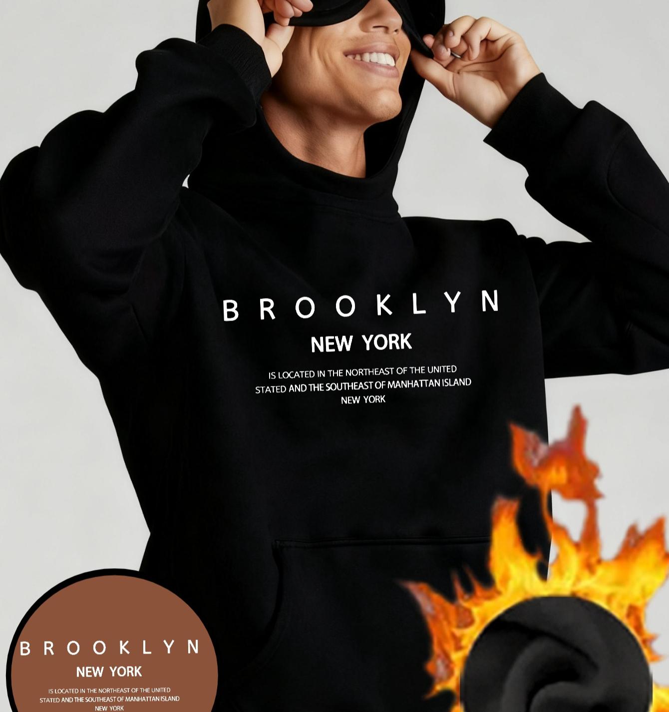 

Ночи и Отдых: Зимнее теплое мужское худи с маской для глаз XXL чёрный