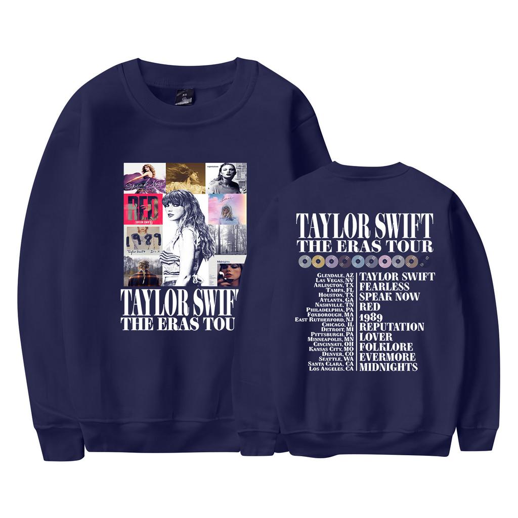 Women's Fashion Casual Long Sleeved Round Neck Letter Printing Loose Plush Pullover Sweatshirts