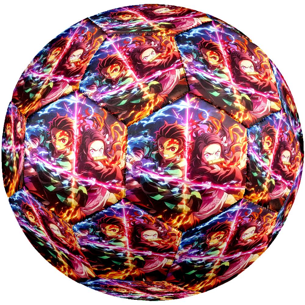 Demon Slayer Theme Size 5 Soccer Ball, Suitable for Both Indoor and Outdoor Matches, a Gift Suitable for Everyone.