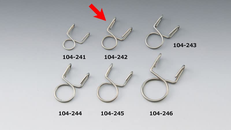 Kijima Bike Parts Hose Clip B Type 8mm 5 Pieces