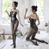 Sex underwear uniform elegant jacquard fake onesie open crotch tights stockings 1
