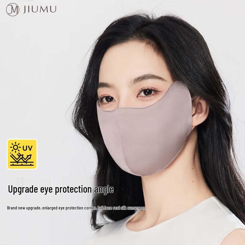 

JIUMU Silk Eye Protection Sunscreen Face Mask for Women One Size
