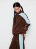Kelidu Color Block Logo Fleece Pants Brown