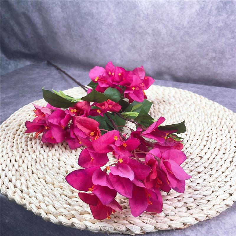 Artificial Bougainvillea Flower Tree Branch Faux Silk Flower for Wedding Party Home Floral Arrangement