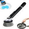 Press Cleaner Kitchen Pan Brush Creative Cookware Cleaner Brush  for Pots Dishes Bowl