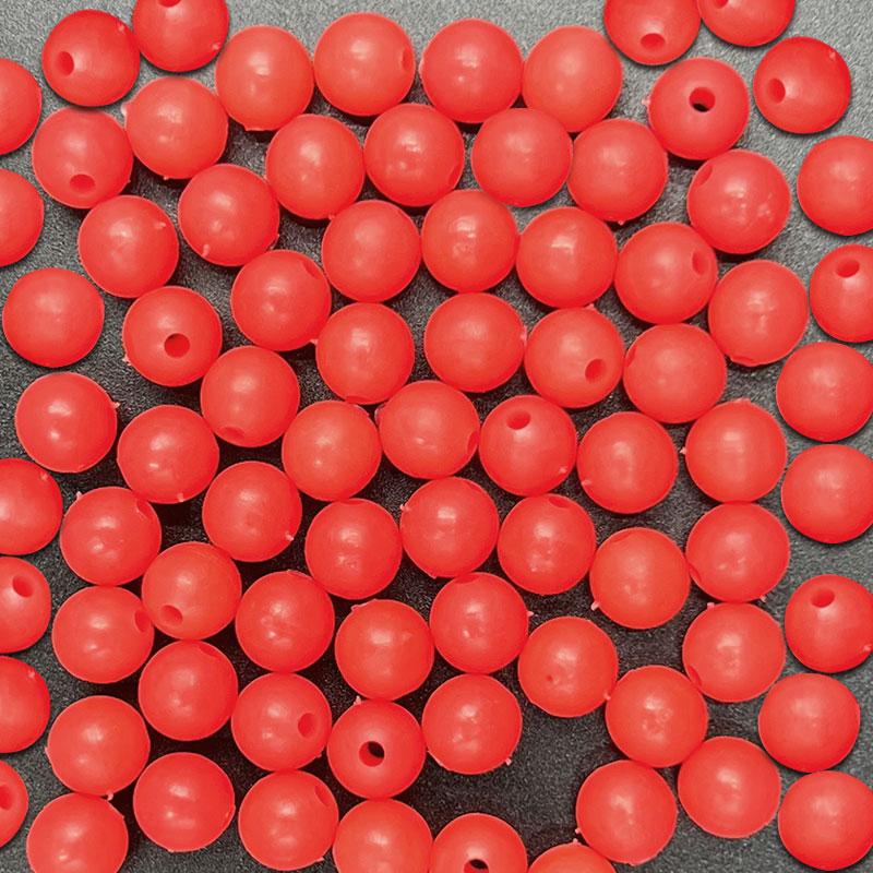1000pcs Glow Fishing Beads Hard Plastic /Soft Rubber Colorful Fish Beads Luminous Round Fishing Lures Accessories Beads Fish