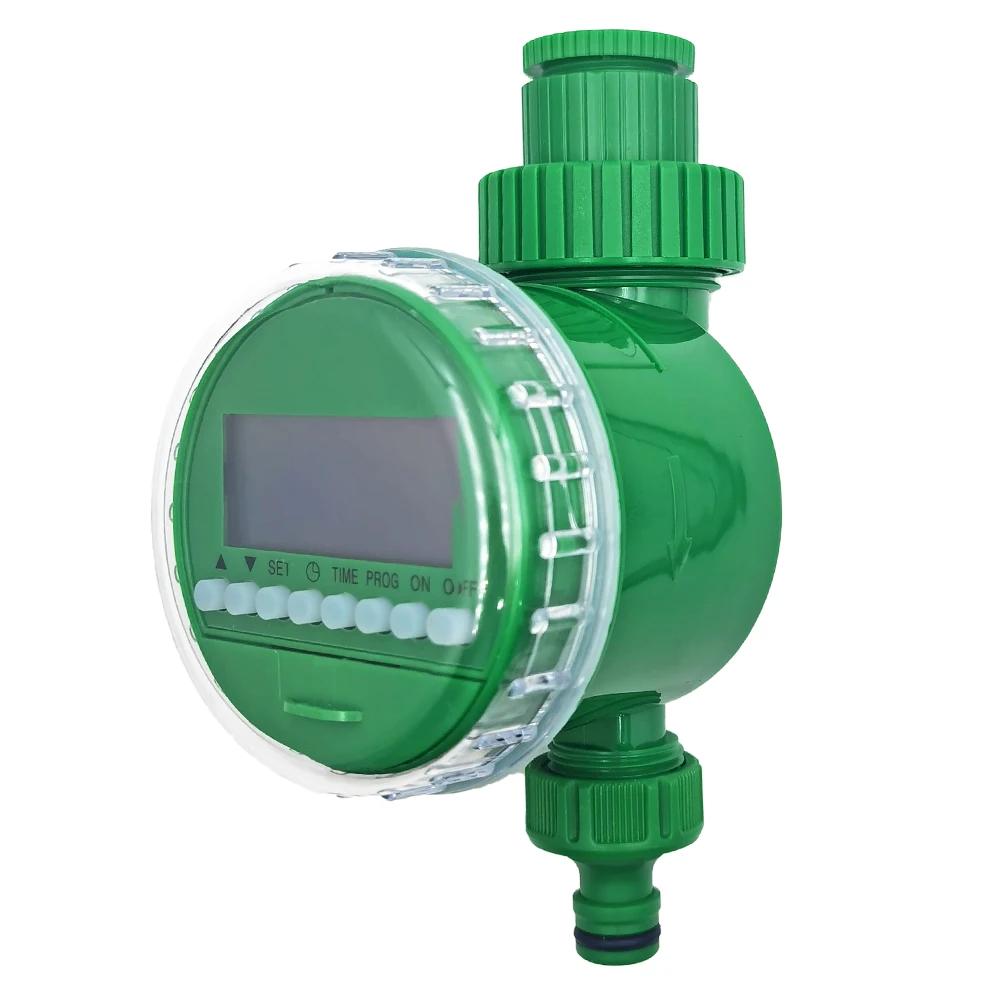 ЖК-дисплей Электронный таймер полива сада Автоматический контроллер полива Интеллектуальный клапан Устройство контроля полива зелёный