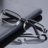 HD Reading Glasses Crystal Glass Farsighted Glasses Frameless Brown Glasses Stylish 0 To +40 Eye Glasses for Men Premium