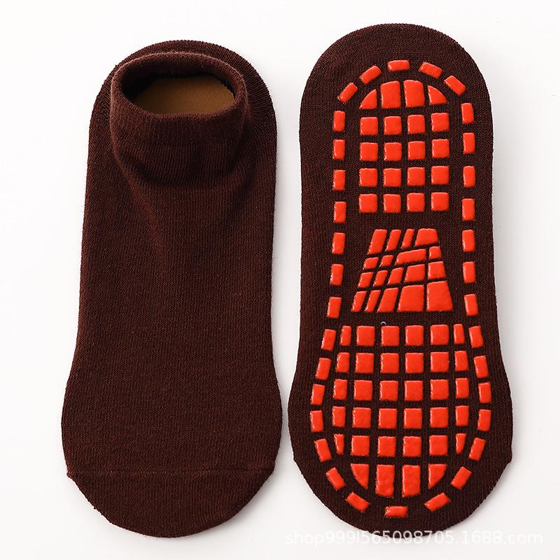 1 Paar Plus Size Damen Schnelltrocknende rutschfeste Yoga-Socken Atmungsaktive Baumwolle Tanz-Fitness-Socken Kinder-Bodensocken
