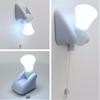 LED Pull Cord Wall Night Lights Cabinet Closet Table Lamp Self Adhesive Bulb for Home Toilet Bedroom Lighting