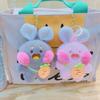 Rucksack-Dekoration Rosa Kaninchen Plüsch-Schlüsselanhänger Kaninchen-Puppe Spielzeug Cartoon Plüsch-Anhänger Geburtstagsgeschenk