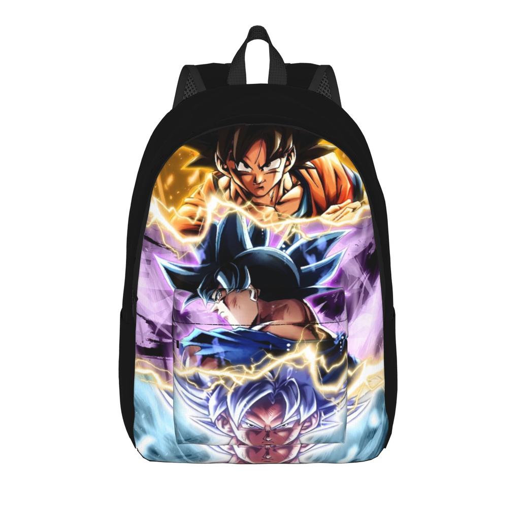 DBZ Goku Pattern Teenage Backpack Gift High School Hiking Travel Daypack for Men Women College Shoulder Bag
