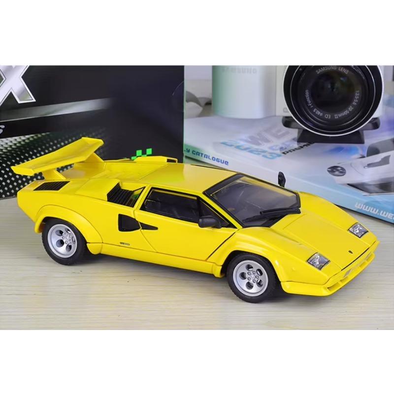 1/24 Высококачественная литая модель автомобиля WELLY Lamborghini Countach LP 5000S Гоночная машина Металлическая экзотическая игрушка из сплава для детской коллекции