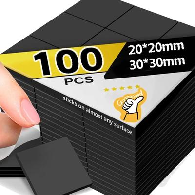 Magnetische, quadratische, selbstklebende Blätter, weiche, klebrige Magnete, flexibler DIY-Bastelmagnetaufkleber für Haushalt, Kühlschrank, Büro