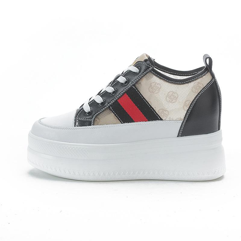 

New breathable mesh shoes, casual thick-soled muffins and flat-soled women s shoes 39