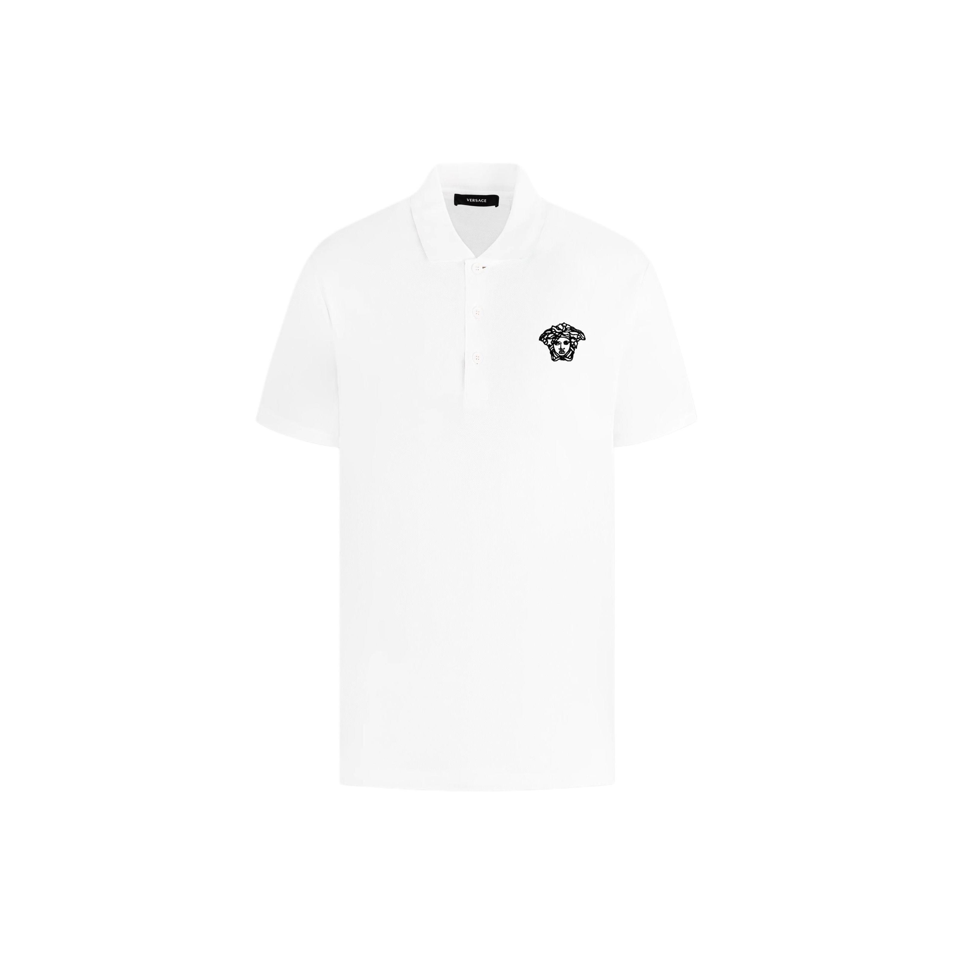 VERSACE SS23 Polo Shirt Men`s White