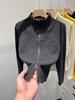 High-Quality Stand-Up Collar Slimming Double-Sided Fleece Warm Cardigan Jacket