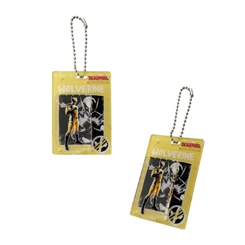 Small Planet Marvel Blister-Style Acrylic Keychains, Deadpool & Wolverine, Blind-Packed, Complete Set of 7