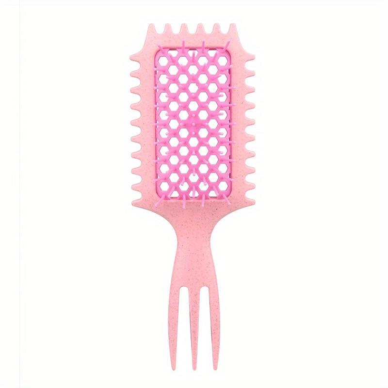 

Ролик для волос 3-в-1, щетка для завивки - Многофункциональный инструмент для объемных, вьющихся и волнистых волос - Включает щетку для распутывания, щетку для массажа кожи головы и щетку для прореживания