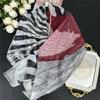 POBING Silk Cashmere Scarf Women Hand Rolled Shawls Fashion Printed Square Scarves Wraps Lady Bandana Big Hijabs Female Foulards