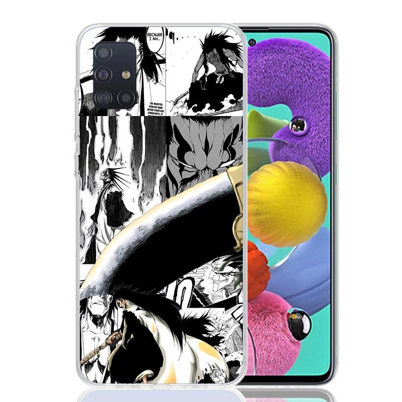 Zaraki Kenpachi Bleach Phone Case For Samsung Galaxy A52 A32 A22 A12 A02S A50S A30S A51 A31 AA71 Note 20 Ultra 10 S10 Plus Galax