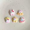 10 Pcs New Kawaii Cartoon Cute Brightnoodles Popcorn Cat Series Flatback Resin Diy Miniatures Scrapbook Decor Craftsa144