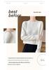 Women's Round Neck Long Sleeve Cashmere Wool Sweater - Autumn/Winter Fashion Layer
