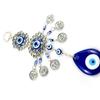 Blauer böser Blick Anhänger Wandbehang Ornament Runde Wassertropfen Form Amulett Dekor