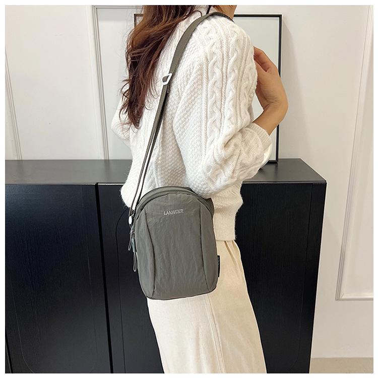 2025 Women's Trendy Nylon Crossbody Backpack: Summer Shoulder Bag, Phone & Chest Bag for Couples