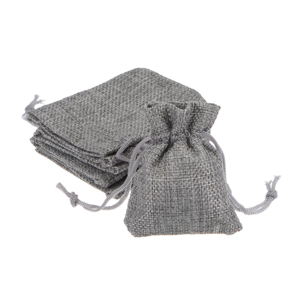 5 Stück 7x9cm Kordelzug Jutebeutel Jute Geschenk DIY Hochzeitsgastgeschenk Tasche Kleine Jutebeutel Für Verpackung Süßigkeiten Schokolade Schmuck