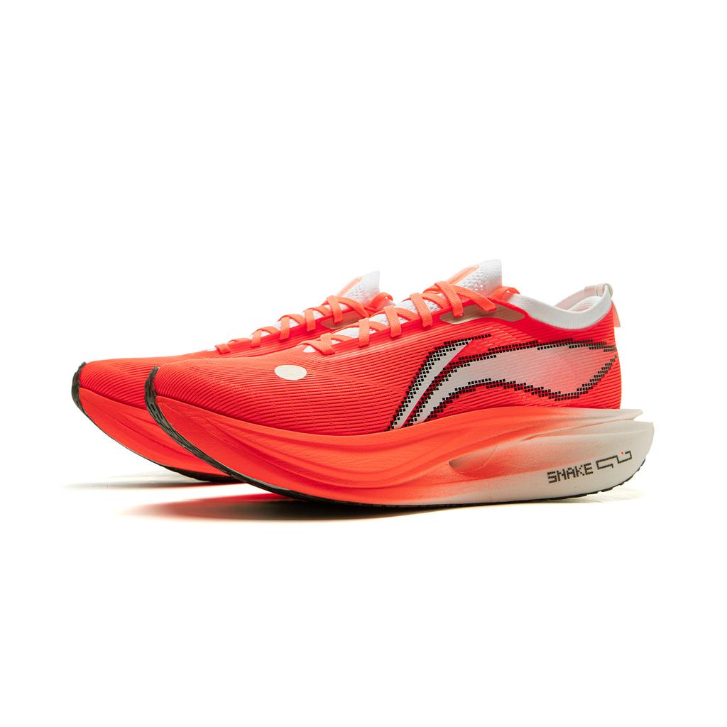 Li Ning Feidian 5 ELITE Cushioning Slip Resistant Rebound Low Top Carbon Plate Marathon Racing Running Shoes Unisex Red ARMV003-7