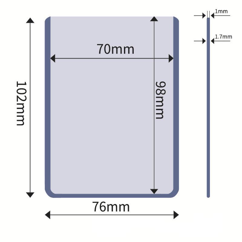 

Small Size Plastic Storage Box Transparent Idol Photo Card Holder Card Protective Case Flip Lid Drawer Organizer Container Ins