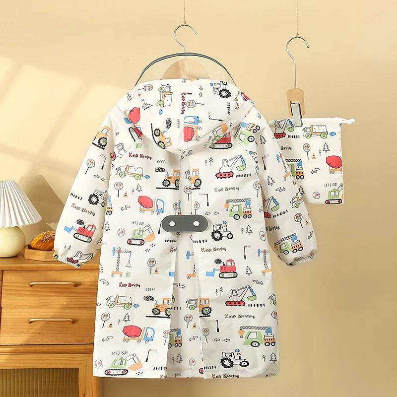 Children's Raincoat for Girls and Boys, Rainproof for Heavy Rain, 2026 Kindergarten Baby Rain Poncho, for Primary School Students to Use for School