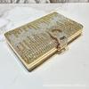 Shiny Rhinestone Evening Dress Wallet Crystal Diamond Women's Handbag Fashion Banquet Wedding Chain Shoulder Money Bag