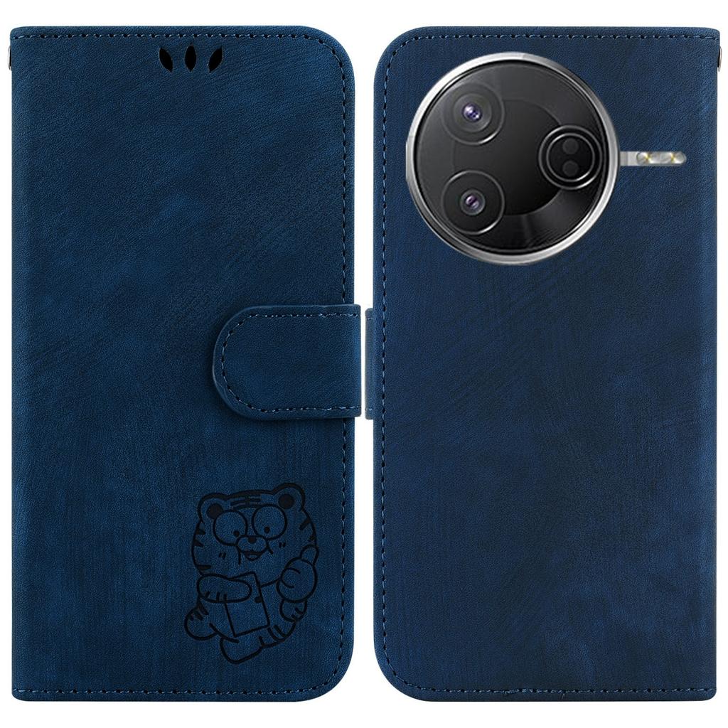 For Xiaomi Poco F7 Pro 5G/F7 Ultra 5G/Redmi K80 Pro 5G/K80 5G Wallet Case Tiger Imprint Leather Shockproof Phone Cover