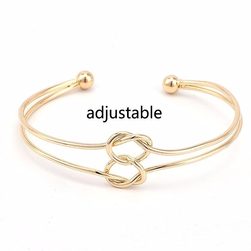 Shiny Full Bowknot Arrow Adjustable Bracelet Set Fine Jewelry Accessories