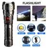 Rechargeable Zoomable Flashlight with Digital Power Display Waterproof LED Flashlight High Brightness Torch for Outdoor & Emergency Use
