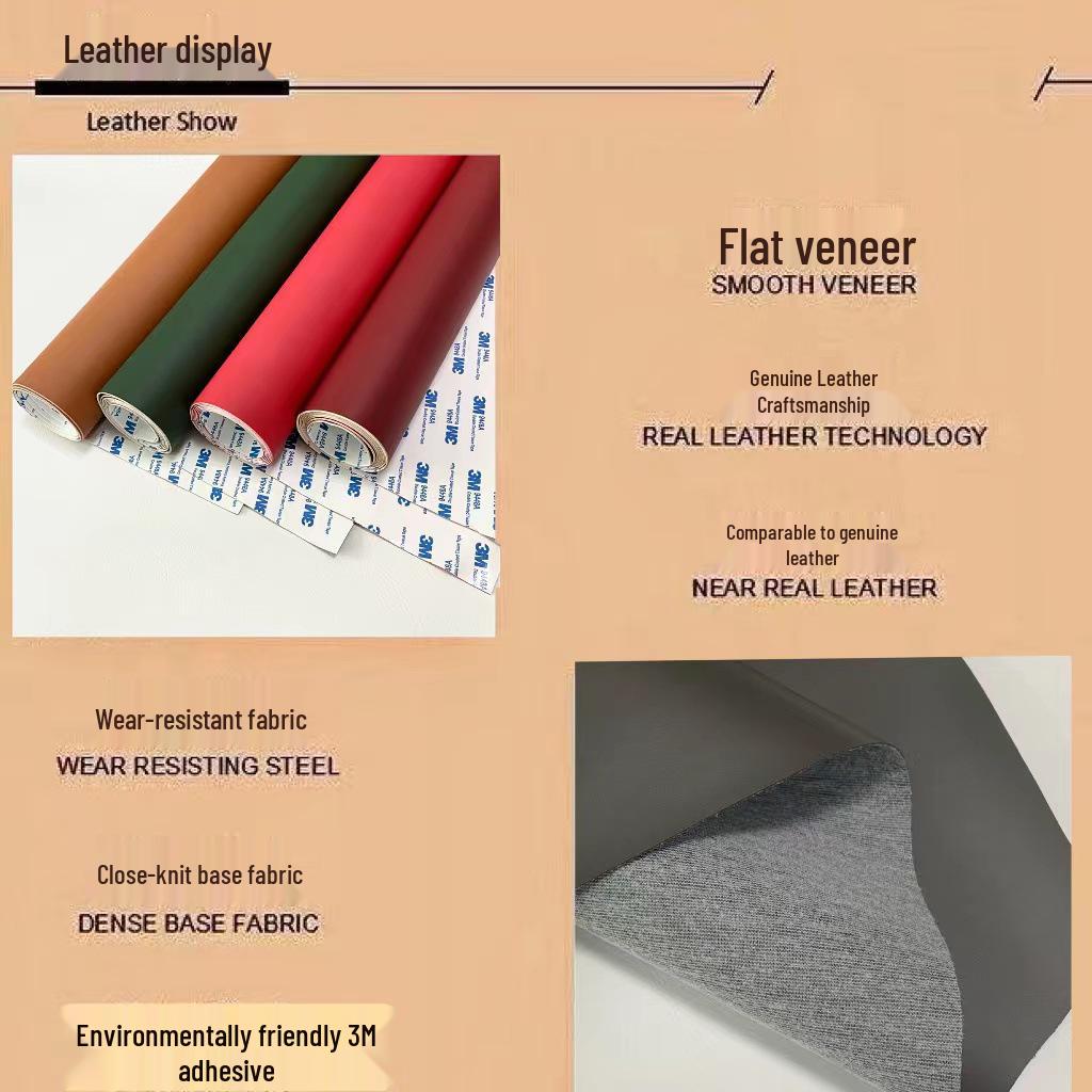 3M Self-Adhesive Leather Repair Patch for Sofas and Car Interiors