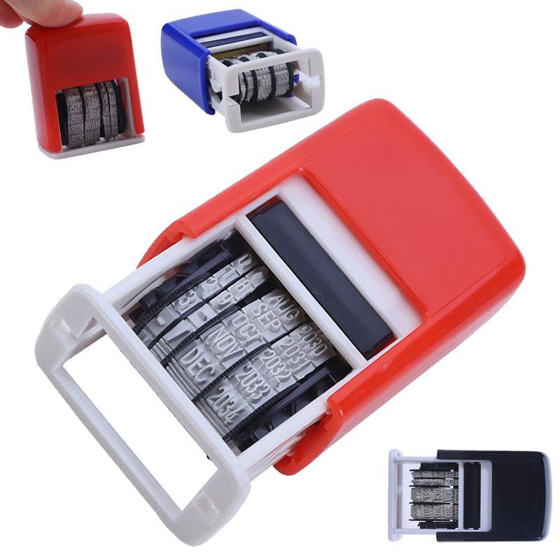 Planner Date Stamp DIY Handle Account Date Stamps Stamping Mud Set Mini Stamps For Office Escolar Supplies Emboss (No ink )