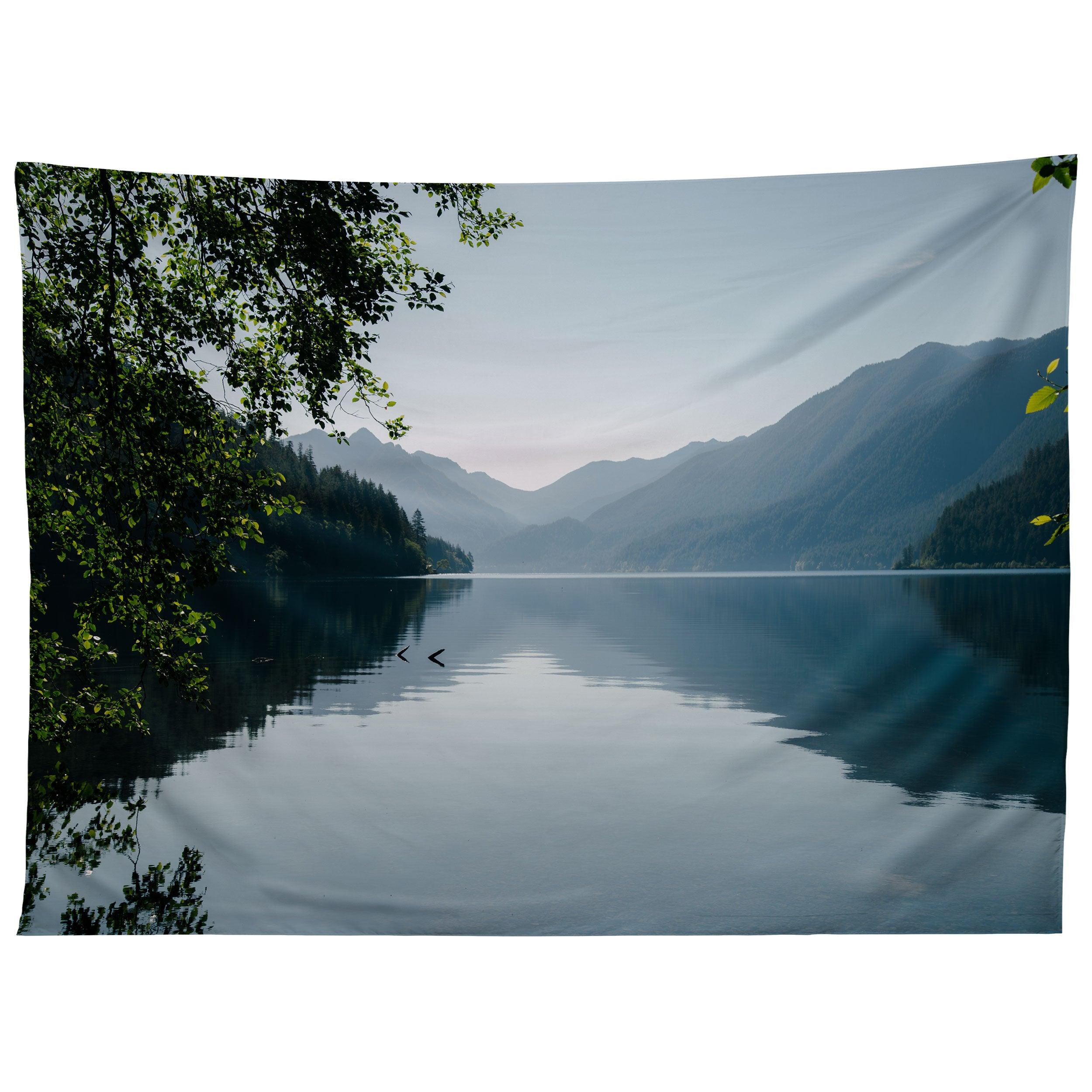 LAKE CRESCENT tapestry 75x100