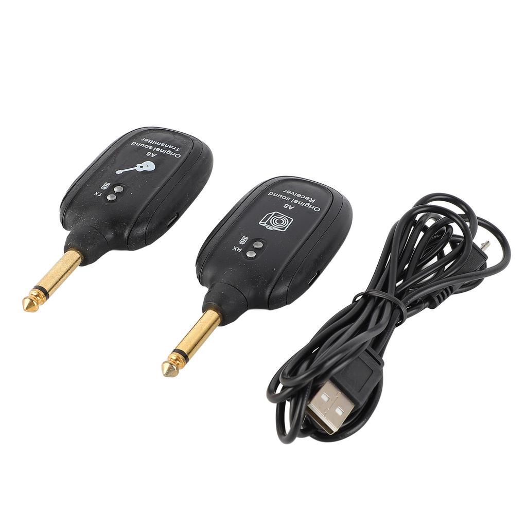Wireless Guitar System Receiver Transmitter Audio Transmission System Accessory Set Kit