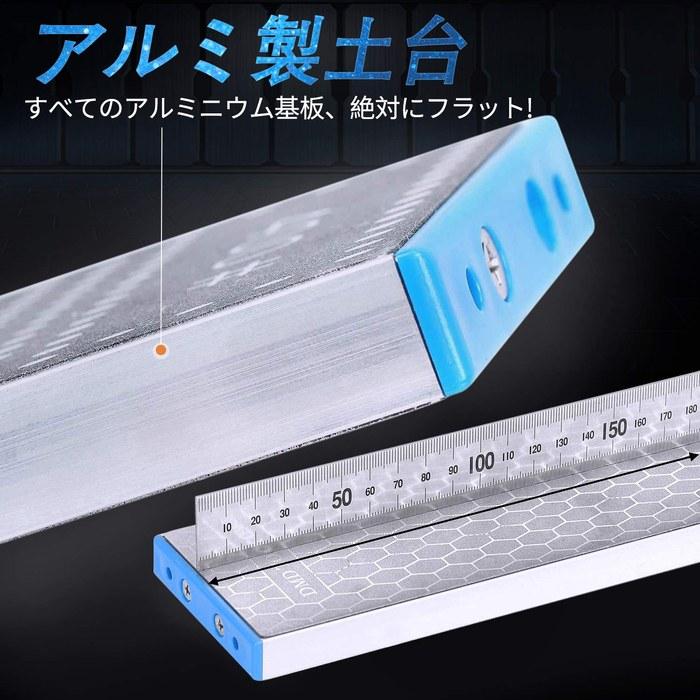 GOKEI Diamond Whetstone & Flattening Stone 150/400 Grit with Aluminum Base for Coarse Grinding & Sharpening Knives